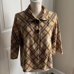 Plaid Jacket Size Large